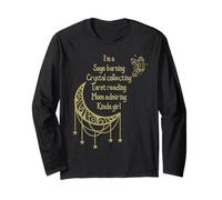 Wiccan Salvia Bruciante Luna Cristalli Tarocchi Occult Witch Maglia a Manica