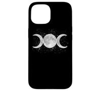 Wiccan Triple Moon Goddess Feminist Pagan Witch Halloween Custodia per iPhone 15