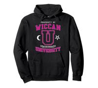 Wiccan University Hex Il Patriarcato Vintage Witch Varsity Felpa con Cappuccio