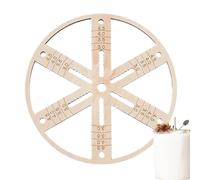 Wick Centering Tool, adorabile Candles Making, portatile compatto in legno multiwick Stabilizer Holder, Round and Flat Wicks Centering Device for Precise Candle Crafting