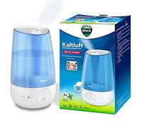 Wick Umidificatore ad ultrasuoni ad aria fredda - Funzionamento touch digitale regolabile - Serbatoio acqua da 4,5 l - per camere da letto, uffici, camere dei bambini fino a 35 m² - Cuscinetti con oli