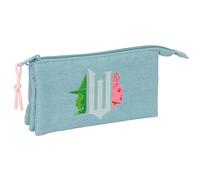 WICKED - Astuccio triplo per bambini, ideale per bambini in età scolastica, comodo e versatile, qualità e resistenza, 22 x 3 x 12 cm