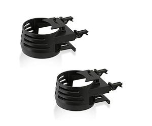 Wicked Chili 2X Portabicchieri per Auto - Made in Germany - Porta lattina, portabicchieri per Ventilazione (lattine da 0,25/0,33/0,5 L, Tazze da caffè, Tazze Termiche, Diametro: 53-70 mm) Nero