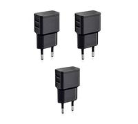 Wicked Chili 3er Set Dual USB Charger 12W / 2400mA PRO Series Alimentatore
