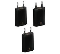 Wicked Chili 3X PRO Series Power Adapter USB Adapter Compatibile con Apple iPhone, Samsung Galaxy/Mobile Phone Charger, Smartphone Power Plug (1A, 5V) Nero