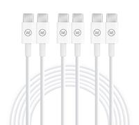 Wicked Chili 3X USB C a USB-C Fast Charge Cable 1m / 3A / 20V / 60W | Compatibile con iPad PRO (2021/2020/2018), Air(2020), Switch, Mobile, Universale, Sostituzione del Cavo Originale