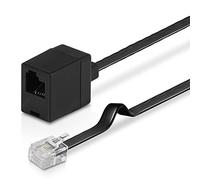 Wicked Chili Cavo prolunga 300cm compatibile con Thrustmaster volante e pedali, connettore RJ12 DEC 6P6C con cavo e presa, estensione volante-pedali (Plug & Play)