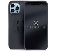 Wicked Chili Custodia QuickMOUNT Compatibile con iPhone 14, iPhone 13 e iPhone 13 PRO (6,1 Pollici) Custodia per Telefono Cellulare per Il Supporto per Bicicletta QuickMOUNT 3.0, Nero