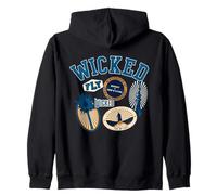 Wicked Collegiate Varsity Collage Felpa con Cappuccio