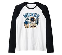 Wicked Collegiate Varsity Collage Maglia con Maniche Raglan