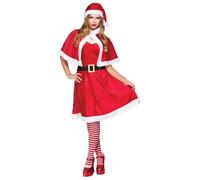 Wicked Costume Da Babbo Natale Donna Completo Mrs Santa Claus Plus