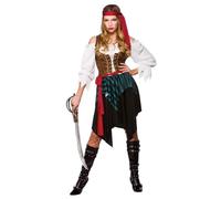 Wicked Costumes - Costume da pirata caraibica da donna, taglia XS