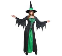 Wicked Costumes Wicked Costumes - Costume da strega incantata per Halloween, taglia XL, 56-50, colore: verde