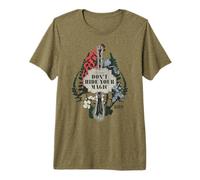 Wicked Don’t Hide Your Magic Floral Broom Maglietta Premium