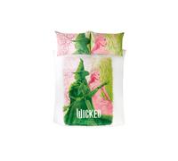 Wicked Set Copripiumino Doppio per Bambini Letto Verde Rosa 2-in-1 Disegni