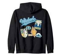 Wicked Elphaba And Glinda Varsity Felpa con Cappuccio