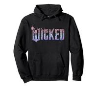 Wicked: for Good Glinda Elegant Logo Felpa con Cappuccio, Unisex per Adulti, Nero, S