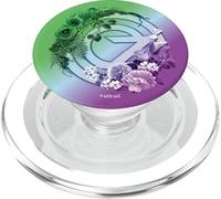 Wicked: For Good Oz Logo Floral and Vine PopSockets PopGrip per MagSafe