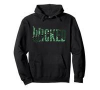 Wicked: For Good Torn Green Collage Logo Felpa con Cappuccio