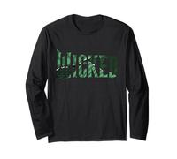 Wicked: For Good Torn Green Collage Logo Maglia a Manica