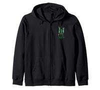 Wicked: For Good Torn Green Logo Front And Back Felpa con Cappuccio