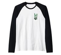 Wicked: For Good Torn Green Logo Front And Back Maglia con Maniche Raglan
