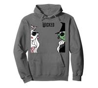 Wicked Glinda Elphaba Split Portrait Fashion Felpa con Cappuccio