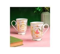 Wicked Movie Glinda Mug - Regalo con licenza ufficiale per i fan, tazza in ceramica rosa e oro con monogramma G, eleganti articoli per tè e caffè, 250 ml (8,4 fl oz) | Paladone