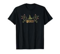 Wicked Movie Logo Elphaba Hat Floral Maglietta