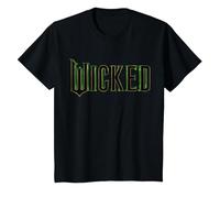 Wicked Movie Logo Maglietta, Bambini, Nero, 2 Anni