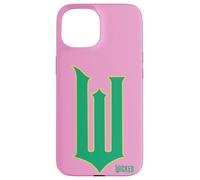 Wicked Movie W Logo Green Goes Good With Pink Custodia per iPhone 15
