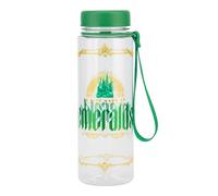 Wicked Paladone Borraccia con tracolla, con licenza ufficiale Disney, in lamina d'oro e glitter verdi, a tenuta stagna, con manico per il trasporto, regalo per i fan del musical, 650 ml