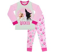 WICKED Pigiama da bambina Glinda Elphaba Nightwear PJs, Multicolore, 4-5 Years