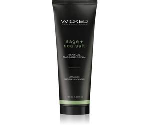 Wicked Sensual massage cream crema per massaggi Sage + Sea Salt Scented 120 ml