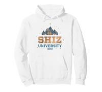 Wicked Shiz University Felpa con Cappuccio, Unisex per Adulti, Bianco, M