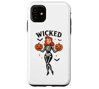Wicked Skeleton zucca pipistrelli di Halloween Custodia per iPhone 11