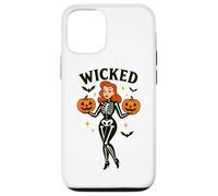 Wicked Skeleton zucca pipistrelli di Halloween Custodia per iPhone 12/12 Pro