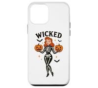 Wicked Skeleton zucca pipistrelli di Halloween Custodia per iPhone 12 mini