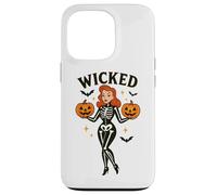 Wicked Skeleton zucca pipistrelli di Halloween Custodia per iPhone 13 Pro