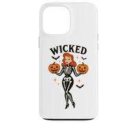 Wicked Skeleton zucca pipistrelli di Halloween Custodia per iPhone 13 Pro Max