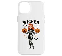 Wicked Skeleton zucca pipistrelli di Halloween Custodia per iPhone 14 Plus