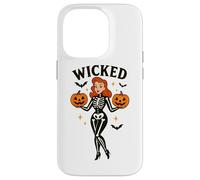 Wicked Skeleton zucca pipistrelli di Halloween Custodia per iPhone 14 Pro