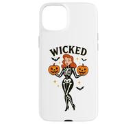 Wicked Skeleton zucca pipistrelli di Halloween Custodia per iPhone 15 Plus