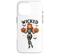 Wicked Skeleton zucca pipistrelli di Halloween Custodia per iPhone 16 Pro
