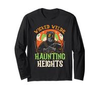 Wicked Welds Haunting Heights Spooky Saldatore Halloween Maglia a Manica