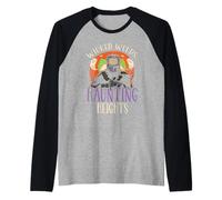 Wicked Welds Haunting Heights Spooky Saldatore Halloween Maglia con Maniche Raglan