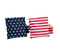 Wicked Wood Games - Borse a forma di cornhole 2 x 4 cm, ufficiali conformi ACO - Stars & Stripes