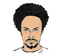 WickedFun® Parrucca afro riccia unisex per adulti, da donna e da uomo, divertente, per feste in discoteca anni '70, accessorio per travestimento (nero)