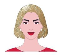 WickedFun® Parrucche corte da donna con taglio a caschetto - per tutti i giorni, feste in maschera, cosplay, costume per donna (biondo)