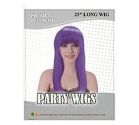 WickedFun® Parrucche lunghe da donna, per tutti i giorni, feste, cosplay, costume da donna (parrucca a caschetto viola)